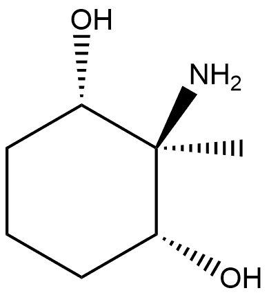 (1R,2r,3S)-2-amino-2-methylcyclohexane-1,3-diol Structure