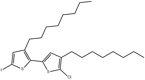 2,2'-Bithiophene, 5'-chloro-5-iodo-3,4'-dioctyl- Structure