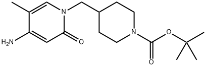 tert-butyl 4-((4-amino-5-methyl-2-oxopyridin-1(2H)-yl)methyl)piperidine-1-carboxylate Structure