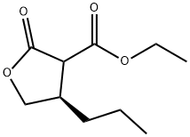 3-Furancarboxylic acid, tetrahydro-2-oxo-4-propyl-, ethyl ester, (4R)- 구조식 이미지