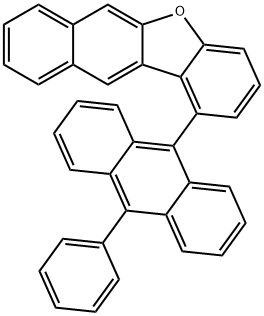 Benzo[b]naphtho[2,3-d]furan, 1-(10-phenyl-9-anthracenyl)- 구조식 이미지