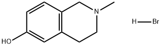 6-Isoquinolinol, 1,2,3,4-tetrahydro-2-methyl-, hydrobromide (1:1) Structure