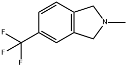 1H-Isoindole, 2,3-dihydro-2-methyl-5-(trifluoromethyl)- 구조식 이미지