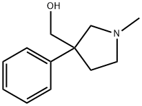 3-Pyrrolidinemethanol, 1-methyl-3-phenyl- Structure