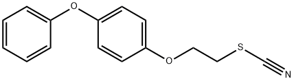 Thiocyanic acid, 2-(4-phenoxyphenoxy)ethyl ester Structure