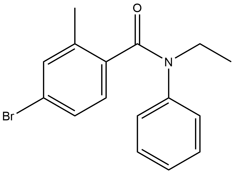 4-Bromo-N-ethyl-2-methyl-N-phenylbenzamide Structure