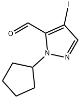 1-cyclopentyl-4-iodo-1H-pyrazole-5-carbaldehyde Structure