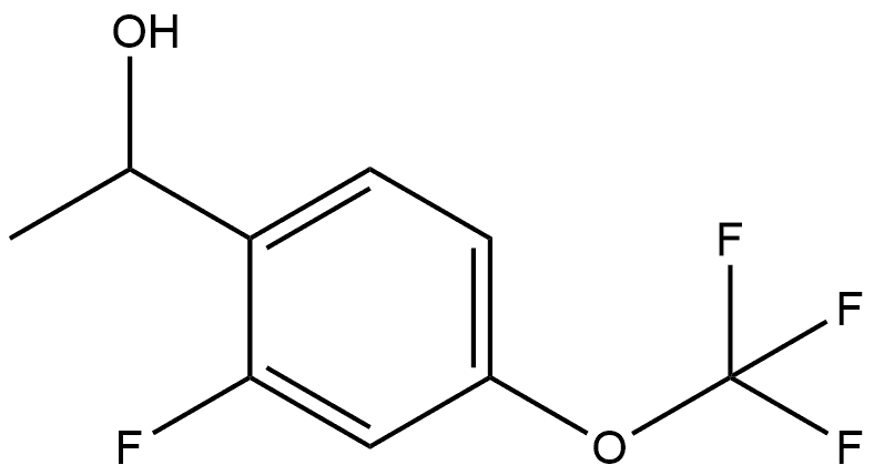 2-Fluoro-α-methyl-4-(trifluoromethoxy)benzenemethanol Structure