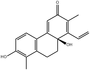 3(9H)-Phenanthrenone, 1-ethenyl-10,10a-dihydro-7,10a-dihydroxy-2,8-dimethyl-, (10aS)- Structure