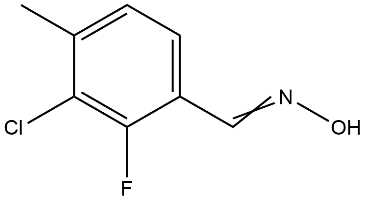 Benzaldehyde, 3-chloro-2-fluoro-4-methyl-, oxime Structure