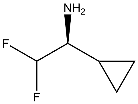 Cyclopropanemethanamine, α-(difluoromethyl)-, (αS)- Structure