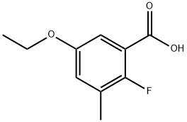 5-Ethoxy-2-fluoro-3-methylbenzoic acid Structure