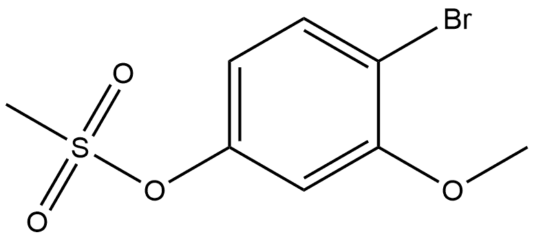 Phenol, 4-bromo-3-methoxy-, 1-methanesulfonate Structure