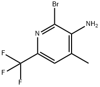 3-Pyridinamine, 2-bromo-4-methyl-6-(trifluoromethyl)- Structure