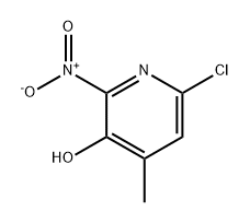 3-Pyridinol, 6-chloro-4-methyl-2-nitro- Structure