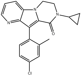 10-(4-chloro-2-methylphenyl)-8-cyclopropyl-7,8-dihydropyrido[2',3':4,5]pyrrolo[1,2-a]pyrazin-9(6H)-one Structure