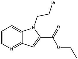 ethyl 1-(2-bromoethyl)-1H-pyrrolo[3,2-b]pyridine-2-carboxylate Structure