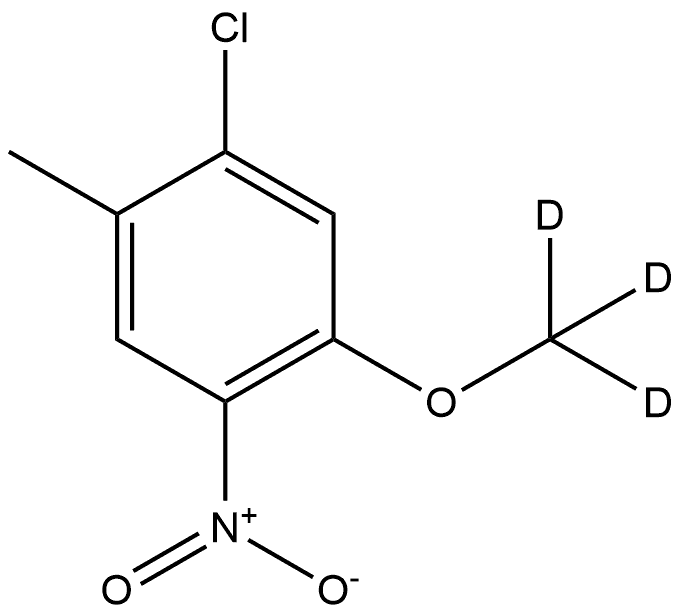 1-Chloro-5-(methoxy-d3)-2-methyl-4-nitrobenzene Structure