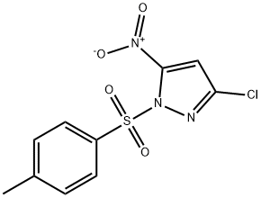 1H-Pyrazole, 3-chloro-1-[(4-methylphenyl)sulfonyl]-5-nitro- Structure