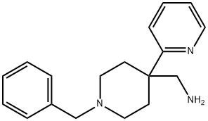 4-Piperidinemethanamine, 1-(phenylmethyl)-4-(2-pyridinyl)- Structure