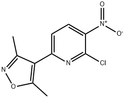 4-(6-chloro-5-nitropyridin-2-yl)-3,5-dimethylisoxazole Structure