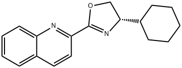 Quinoline, 2-[(4S)-4-cyclohexyl-4,5-dihydro-2-oxazolyl]- Structure