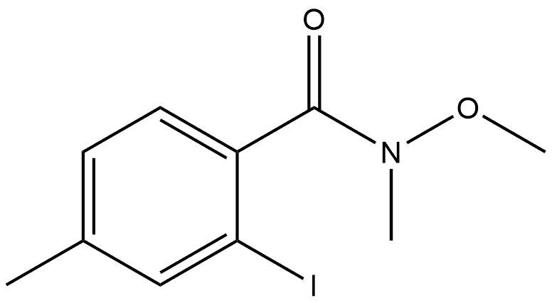 2-Iodo-N-methoxy-N,4-dimethylbenzamide Structure