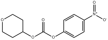 Carbonic acid, 4-nitrophenyl tetrahydro-2H-pyran-4-yl ester Structure