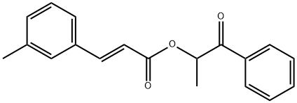 1-oxo-1-phenylpropan-2-yl (E)-3-(m-tolyl)acrylate 구조식 이미지