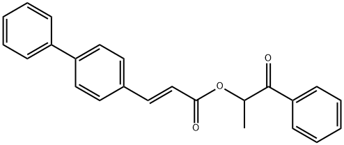 1-oxo-1-phenylpropan-2-yl (E)-3-([1,1'-biphenyl]-4-yl)acrylate Structure