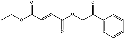 2-Butenedioic acid (2E)-, 1-ethyl 4-(1-methyl-2-oxo-2-phenylethyl) ester Structure