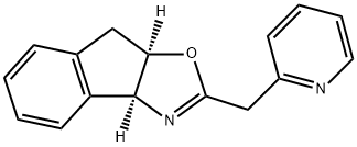 8H-Indeno[1,2-d]oxazole, 3a,8a-dihydro-2-(2-pyridinylmethyl)-, (3aS,8aR)- 구조식 이미지