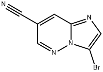 Imidazo[1,2-b]pyridazine-7-carbonitrile, 3-bromo- 구조식 이미지