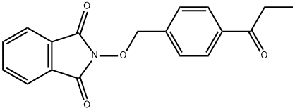 2-((4-propionylbenzyl)oxy)isoindoline-1,3-dione Structure