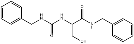 N-benzyl-2-(3-benzylureido)-3-methoxypropanamide Structure