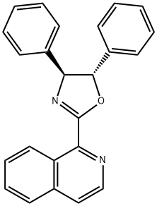 Isoquinoline, 1-[(4S,5S)-4,5-dihydro-4,5-diphenyl-2-oxazolyl]- Structure