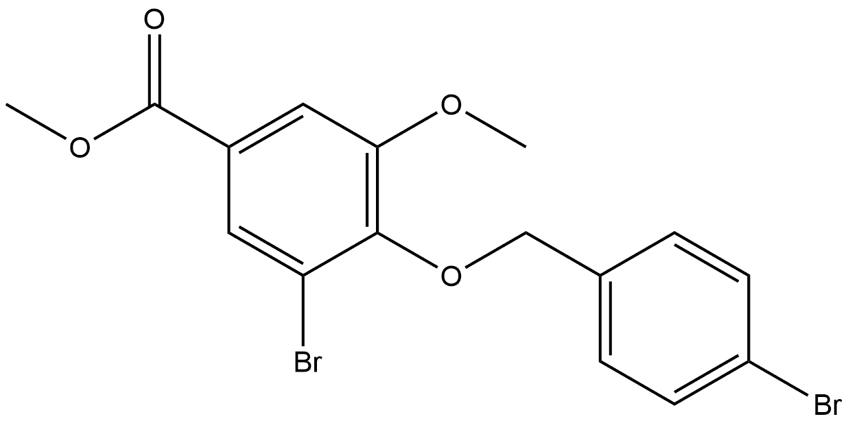 Methyl 3-bromo-4-[(4-bromophenyl)methoxy]-5-methoxybenzoate Structure