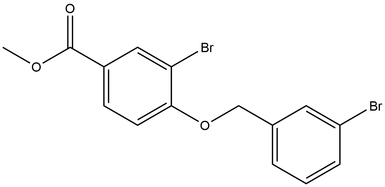 Methyl 3-bromo-4-[(3-bromophenyl)methoxy]benzoate Structure