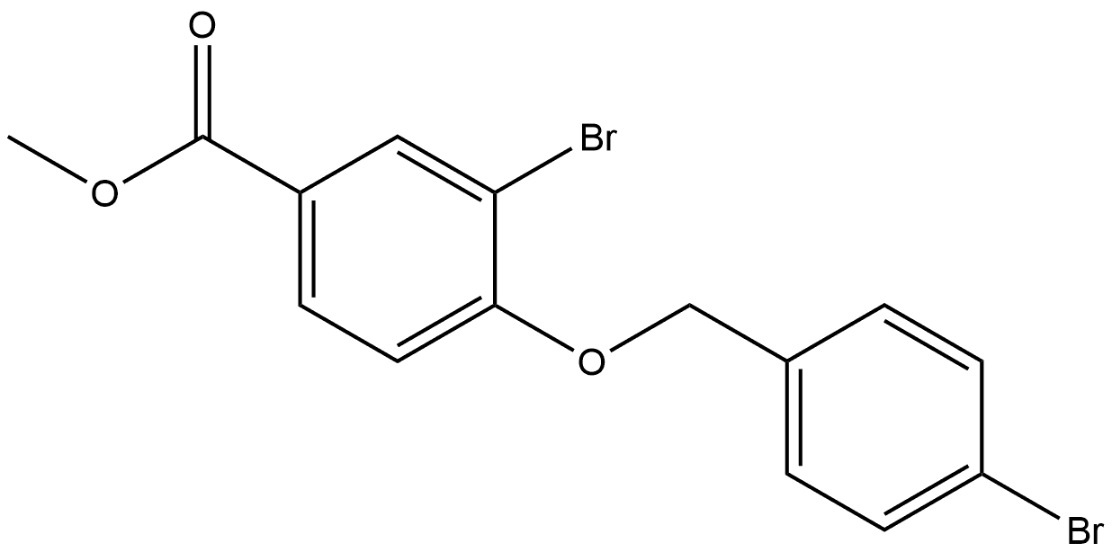 Methyl 3-bromo-4-[(4-bromophenyl)methoxy]benzoate Structure