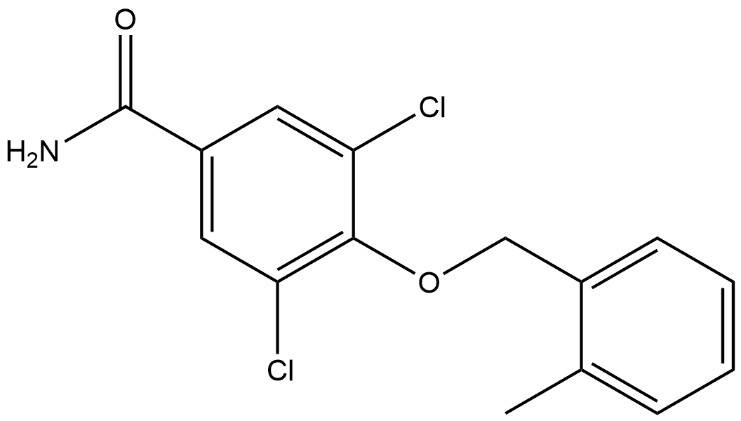 3,5-Dichloro-4-[(2-methylphenyl)methoxy]benzamide Structure