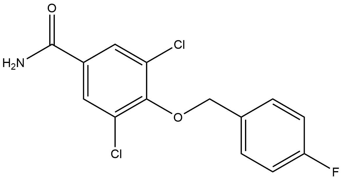 3,5-Dichloro-4-[(4-fluorophenyl)methoxy]benzamide Structure