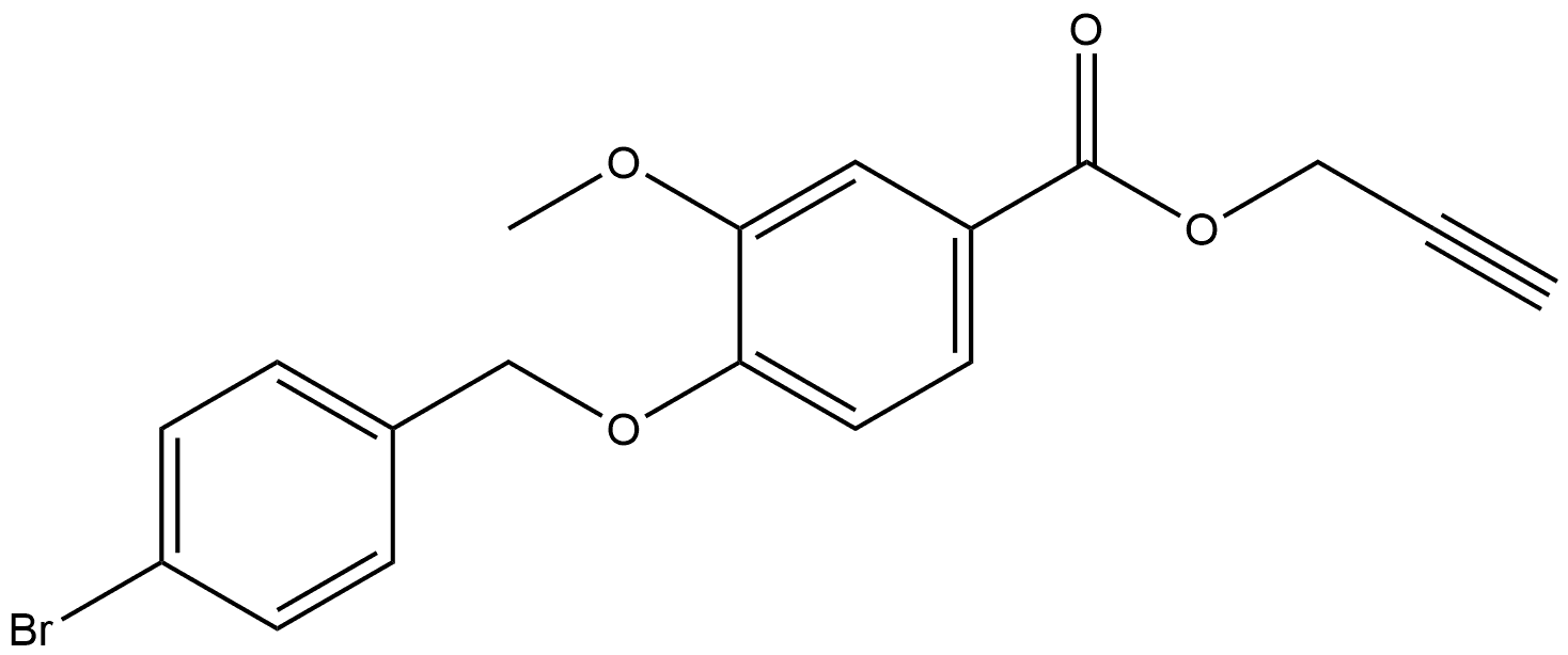 2-Propyn-1-yl 4-[(4-bromophenyl)methoxy]-3-methoxybenzoate Structure