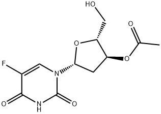 Uridine, 2'-deoxy-5-fluoro-, 3'-acetate Structure