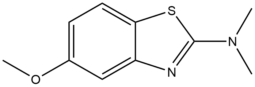 5-Methoxy-N,N-dimethyl-2-benzothiazolamine Structure