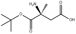 L-Aspartic acid, 2-methyl-, 1-(1,1-dimethylethyl) ester Structure