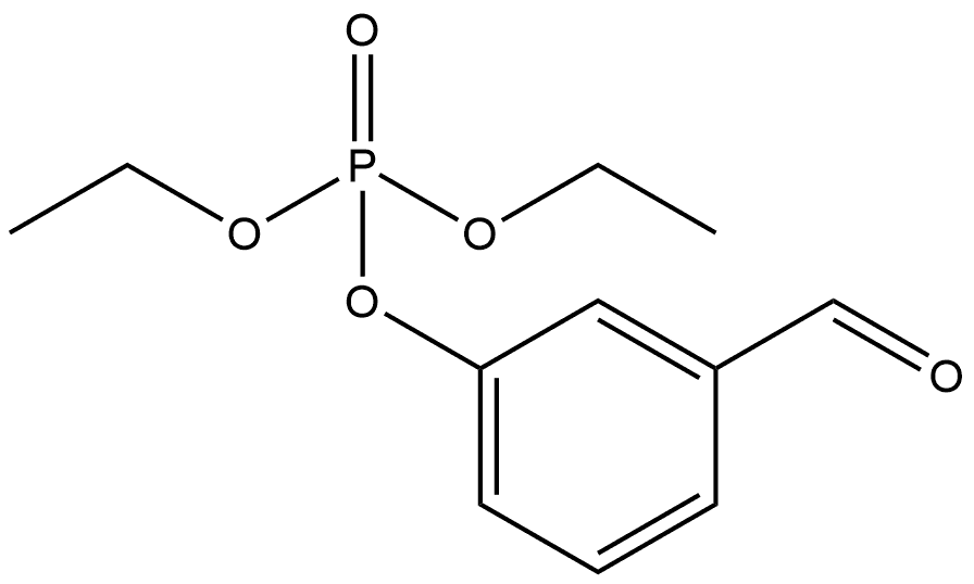 Phosphoric acid, diethyl 3-formylphenyl ester 구조식 이미지