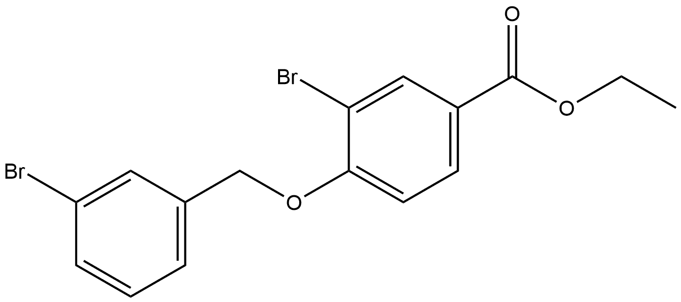 Ethyl 3-bromo-4-[(3-bromophenyl)methoxy]benzoate Structure