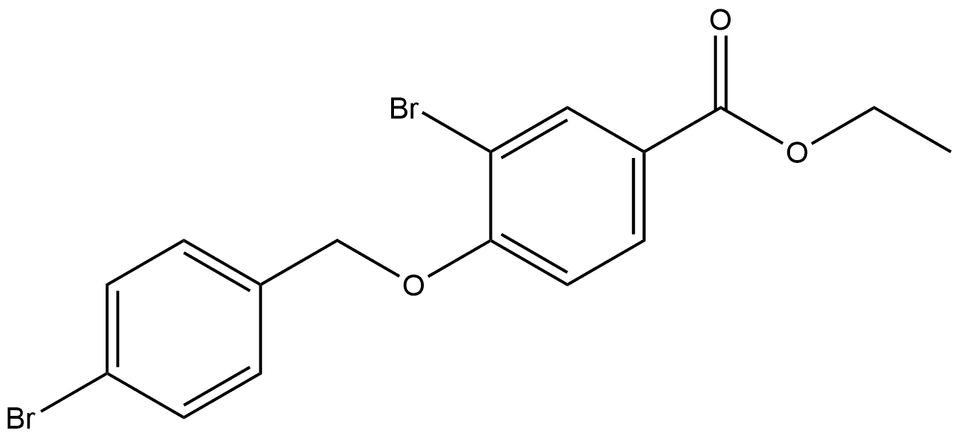 Ethyl 3-bromo-4-[(4-bromophenyl)methoxy]benzoate Structure