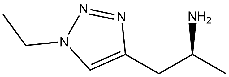 (2S)-1-(1-Ethyltriazol-4-yl)propan-2-amine 구조식 이미지