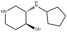 3-(Cyclopentylamino)piperidin-4-ol 구조식 이미지